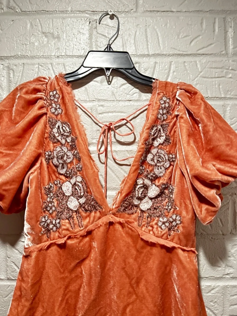 New Free People Suki Velvet Mini Dress Size 6